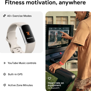 Fitbit Charge 6 Fitness Tracker with Google apps